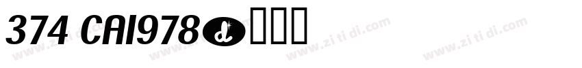374 CA1978字体转换